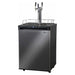 Kegco 24" Wide Triple Tap Black Stainless Steel Digital Kegerator K309X-3