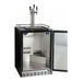 Kegco 24" Wide Triple Tap Stainless Steel Built-In Left Hinge Digital with Kit Kegerator HK38BSU-L-3