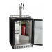 Kegco 24" Wide Triple Tap Stainless Steel Built-In Left Hinge Digital with Kit Kegerator HK38BSU-L-3