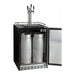 Kegco 24" Wide Triple Tap Stainless Steel Built-In Left Hinge Digital with Kit Kegerator HK38BSU-L-3