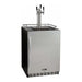 Kegco 24" Wide Triple Tap Stainless Steel Built-In Right Hinge with Kit Kegerator HK38BSU-3