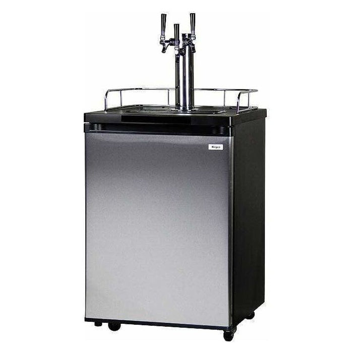 Kegco 24" Wide Triple Tap Stainless Steel Kegerator K209SS-3