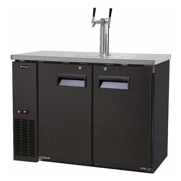 Kegco 49" Wide Dual Tap Black Kegerator XCK-2448B