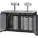 Kegco 61" Wide Triple Tap Black Kegerator XCK-2460B