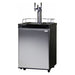 Kegco Home Brew- Black Cabinet and Stainless Steel Door Home Brew Kegerator HBK209S-3K