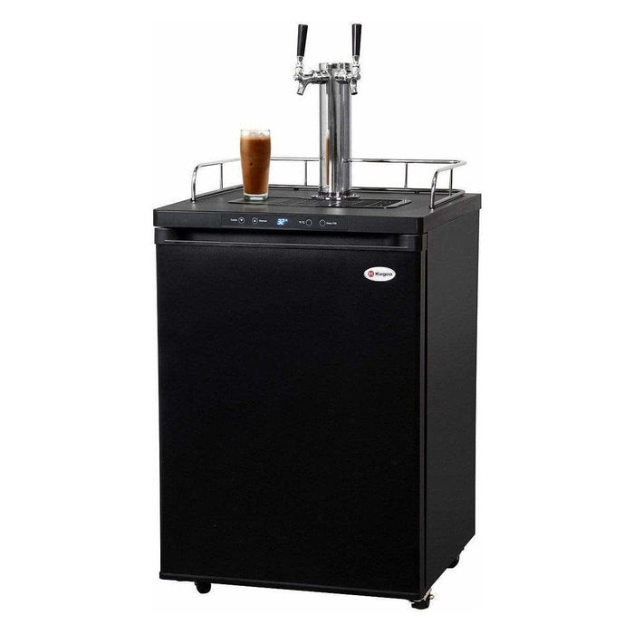 Kegco24" Wide Cold Brew Coffee Dual Tap Black Digital Kegerator ICK30B-2