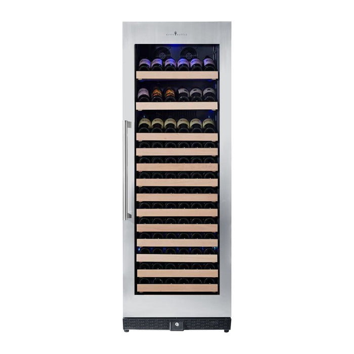 KingsBottle 24" Built-In Wine Cooler Cabinet with Stainless Steel Trim