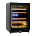 KingsBottle 24 In. Built-In/Under Counter Wine Cooler with Dual Zone Temperature Control