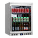 KingsBottle 24 Inch Built-in Undercounter Beer Beverage Cooler with Heated Glass Door