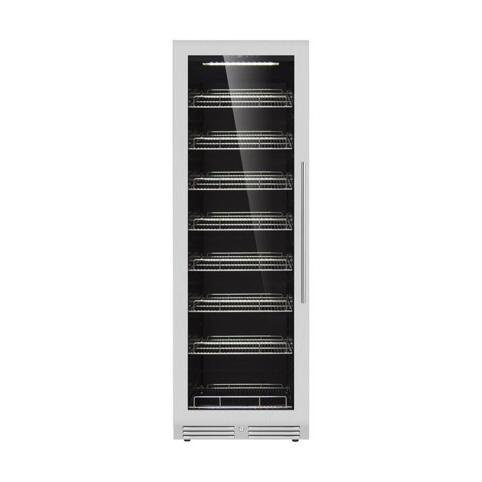 KingsBottle 24" Large Built-in/Freestanding Beverage Refrigerator With Low-E Glass Door