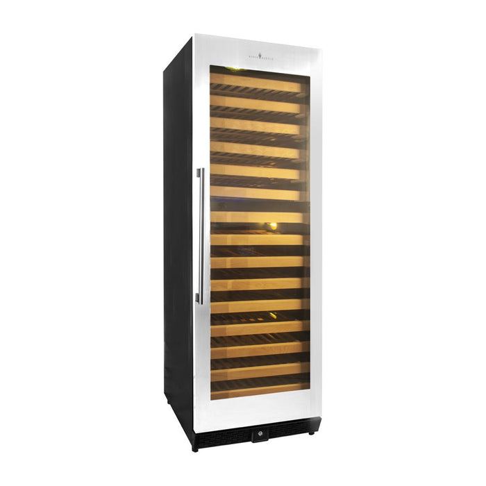 KingsBottle 24" Large Built-In Wine Cooler Refrigerator with UV Protection Technology