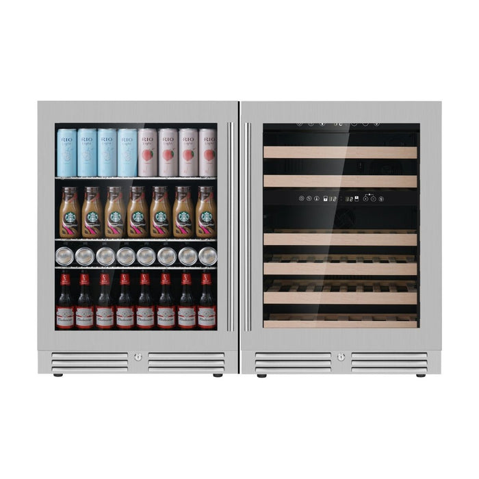 KingsBottle 48" Under Counter Wine & Beverage Refrigerator