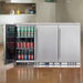 KingsBottle 53 Inch Triple Door Built-in Outdoor Beverage Cooler KBU328ASD