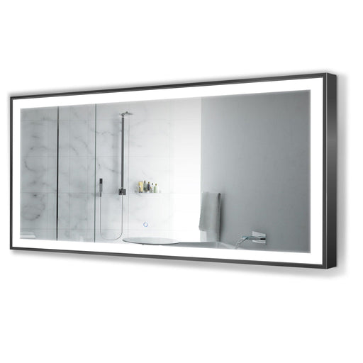 Krugg 60″ X 30″ Black Soho LED Bathroom Mirror