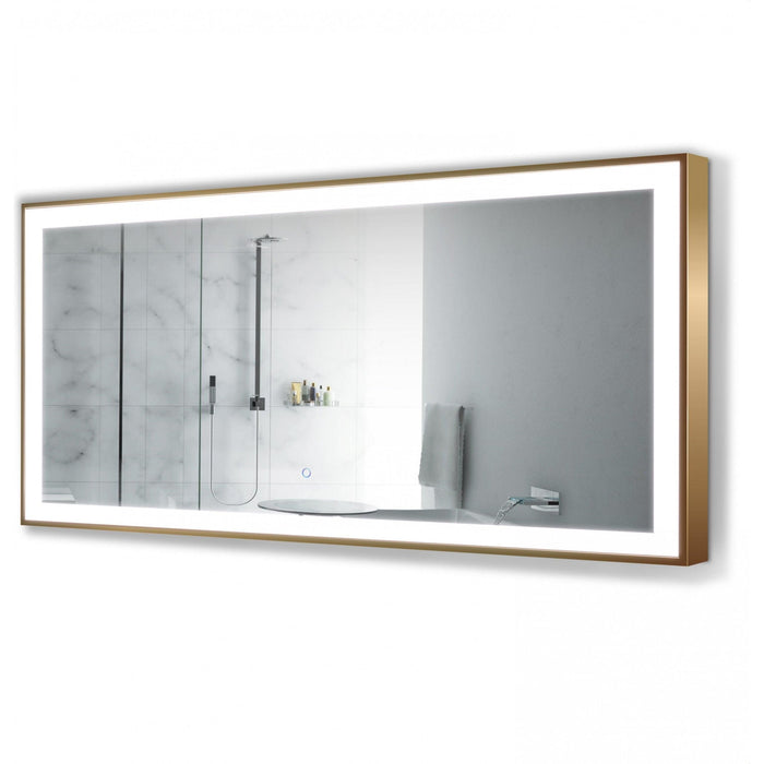 Krugg 60″ X 30″ Black Soho LED Bathroom Mirror