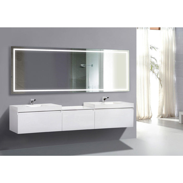 Krugg EXL 96″ x 36″ LED Lighted Bathroom Mirror