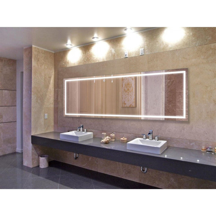 Krugg EXL 96″ x 36″ LED Lighted Bathroom Mirror