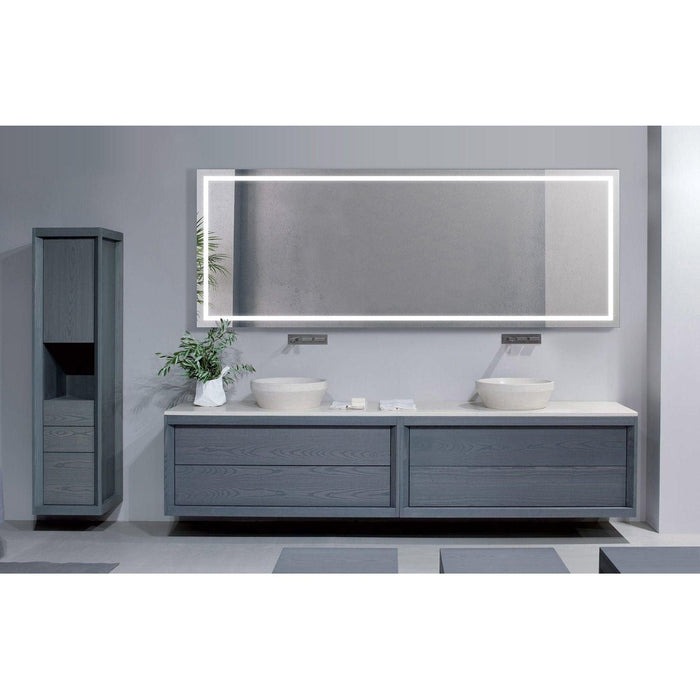 Krugg EXL 96″ x 36″ LED Lighted Bathroom Mirror