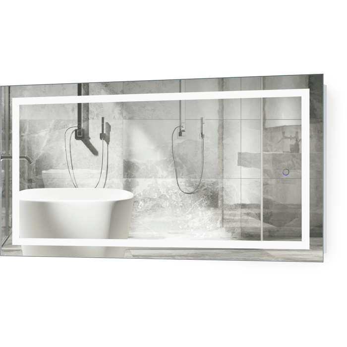 Krugg Icon 42″ x 24″ LED Bathroom Mirror With Dimmer & Defogger