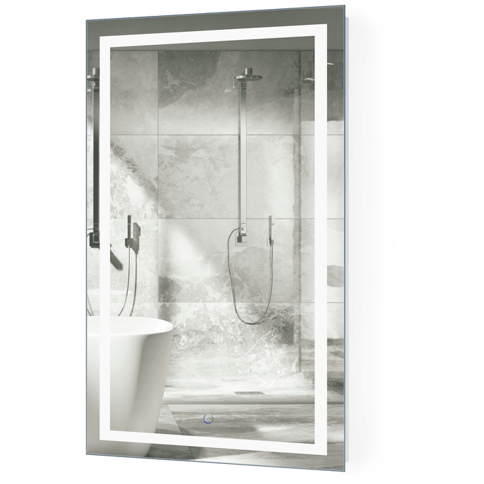 Krugg Icon 42″ x 24″ LED Bathroom Mirror With Dimmer & Defogger