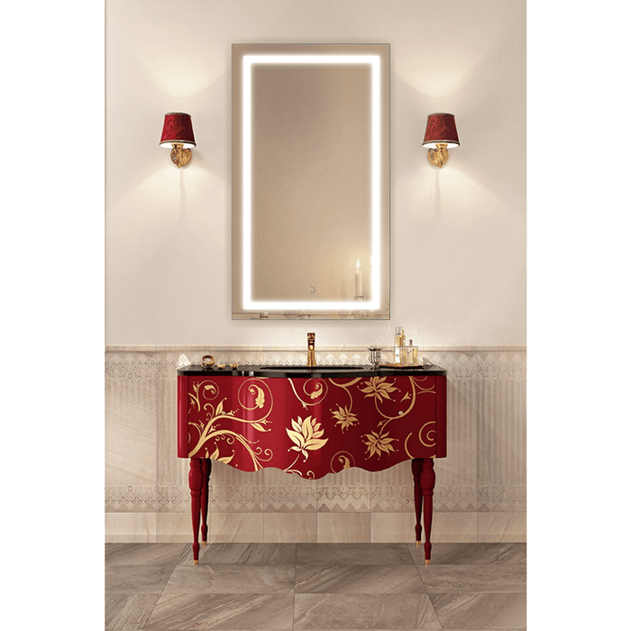 Krugg Icon 42″ x 24″ LED Bathroom Mirror With Dimmer & Defogger