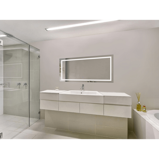 Krugg Icon 48″ X 24″ LED Bathroom Mirror w/ Dimmer & Defogger