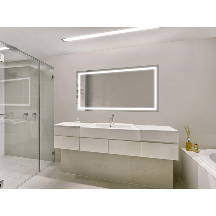 Krugg Icon 54″ X 24″ LED Bathroom Mirror w/ Dimmer & Defogger