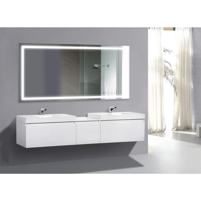 Krugg Icon 72″ X 36″ LED Bathroom Mirror w/ Dimmer & Defogger