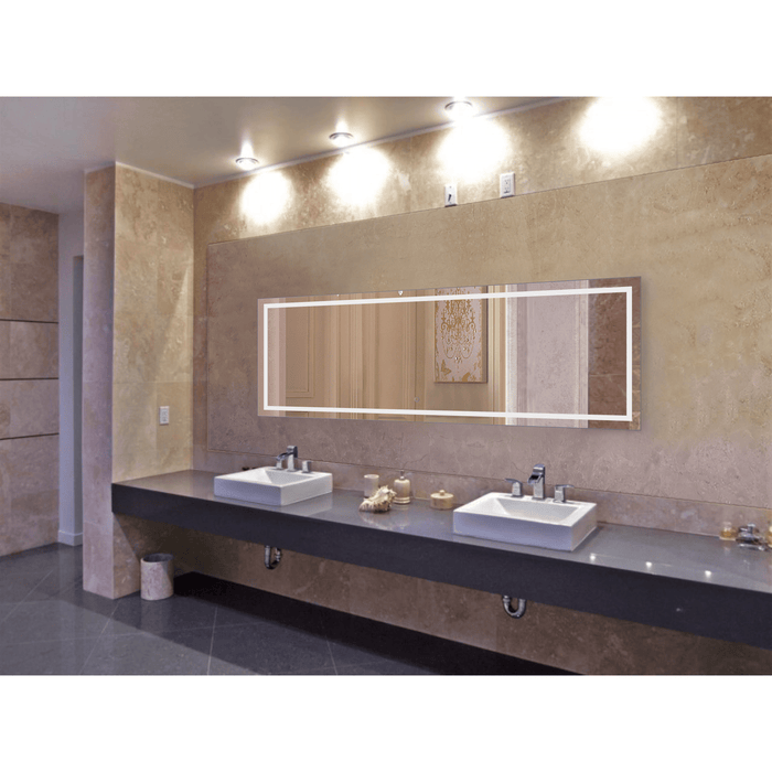 Krugg Icon 84″ X 30″ LED Bathroom Mirror w/ Dimmer & Defogger