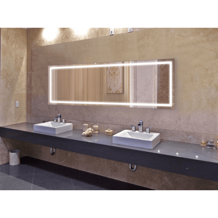 Krugg Icon 84″ X 30″ LED Bathroom Mirror w/ Dimmer & Defogger