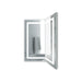 Krugg Mod SM Corned 18D Modular Corner LED Bathroom Mirror