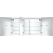 Krugg Svange 60″ X 36″ Double LED Medicine Cabinet w/Dimmer & Defogger