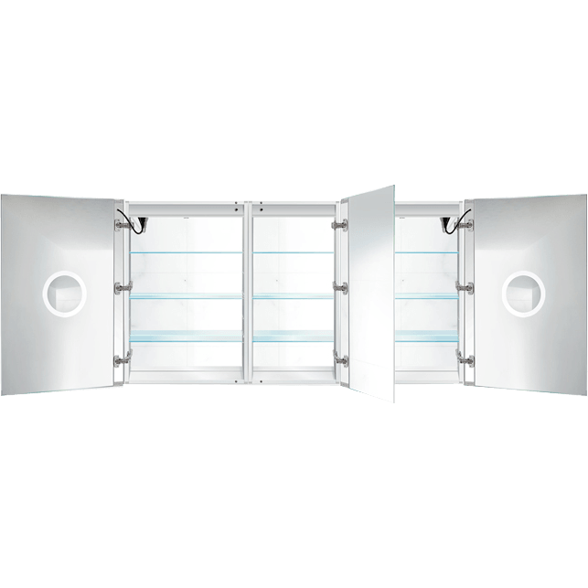 Krugg Svange 60″ X 36″ Double LED Medicine Cabinet w/Dimmer & Defogger