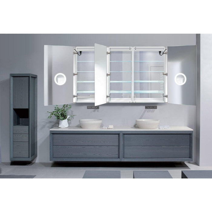 Krugg Svange 66″ X 42″ LED Medicine Cabinet w/Dimmer & Defogger