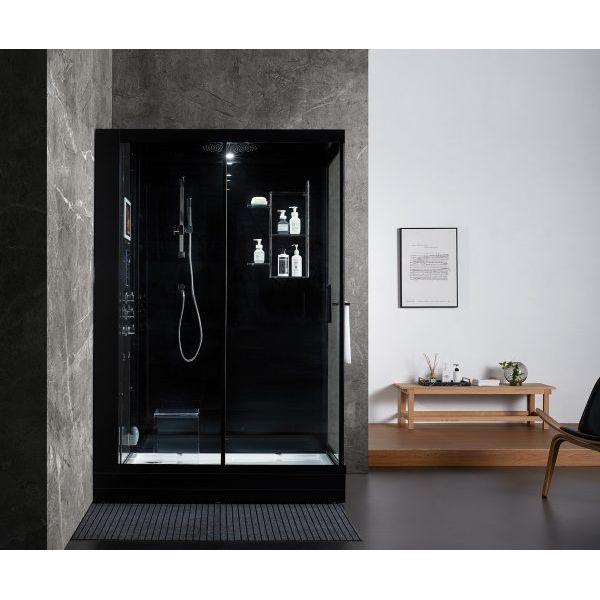 Maya Bath Black Platinum Anzio Steam Shower - Left (211)