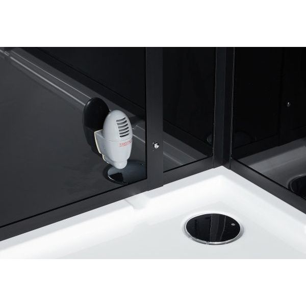 Maya Bath Black Platinum Anzio Steam Shower - Left (211)