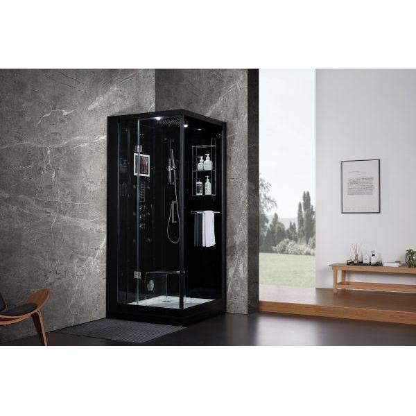 Maya Bath Black Platinum Arezzo Steam Shower - Left (203)