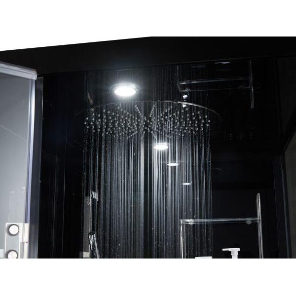 Maya Bath Black Platinum Arezzo Steam Shower - Left (203)