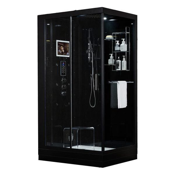 Maya Bath Black Platinum Lucca Steam Shower - Left (207)