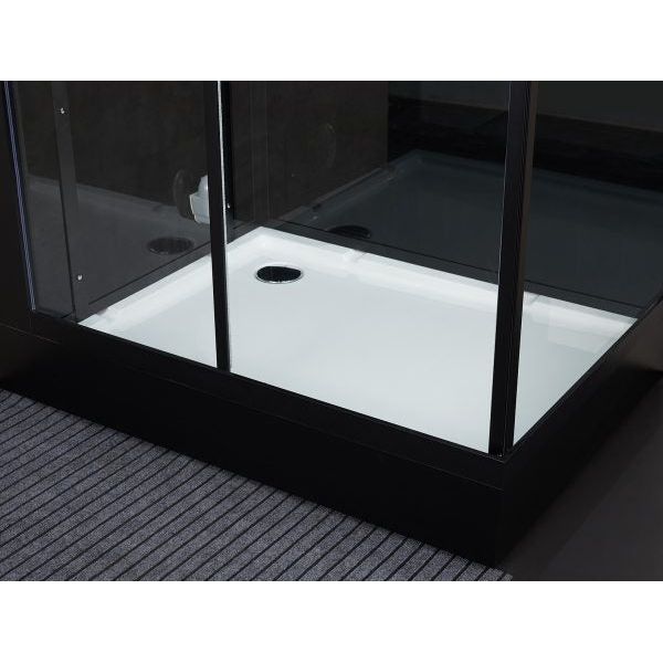 Maya Bath Black Platinum Lucca Steam Shower - Left (207)