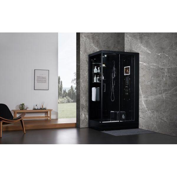 Maya Bath Black Platinum Lucca Steam Shower - Right (205)