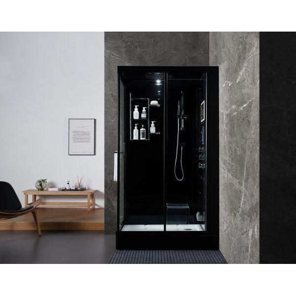 Maya Bath Black Platinum Lucca Steam Shower - Right (205)