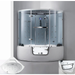 Maya Bath Grey Platinum Comfort Walk-In Steam Shower