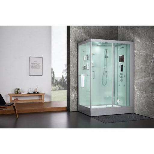 Maya Bath White Platinum Anzio Steam Shower - Right (208)