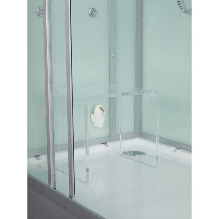 Maya Bath White Platinum Anzio Steam Shower - Right (208)