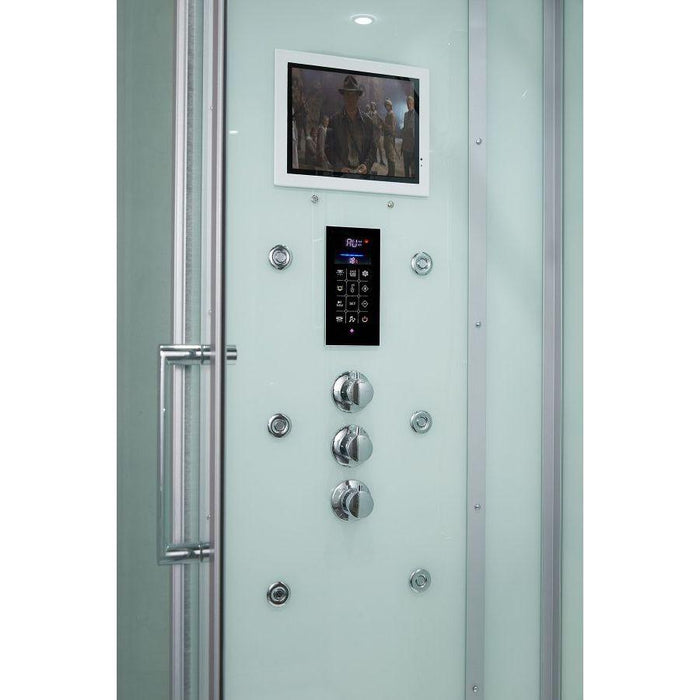 Maya Bath White Platinum Anzio Steam Shower - Right (208)