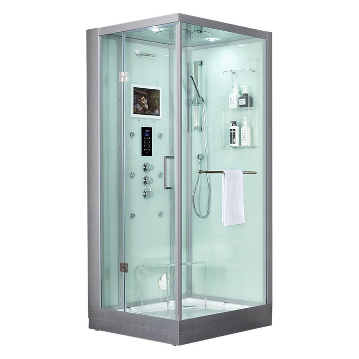 Maya Bath White Platinum Arezzo Steam Shower - Left (202)