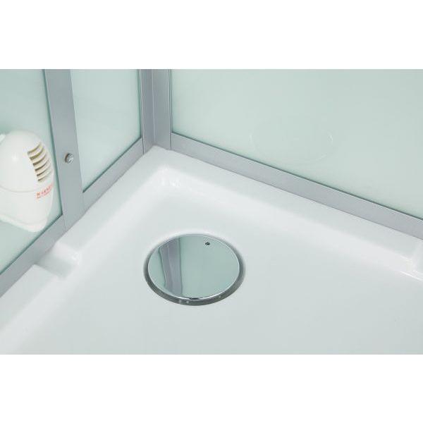 Maya Bath White Platinum Arezzo Steam Shower - Left (202)