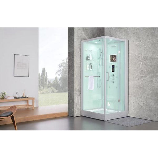 Maya Bath White Platinum Arezzo Steam Shower - Right (200)