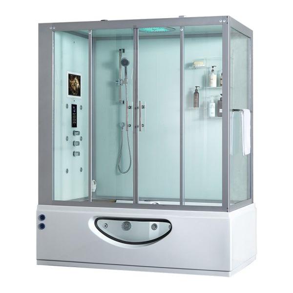 Maya Bath White Platinum Catania Steam Shower - Left (109)